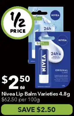 Ritchies Nivea Lip Balm Varieties offer