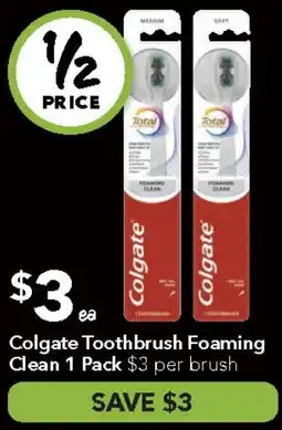 Ritchies Colgate Toothbrush Foaming Clean offer