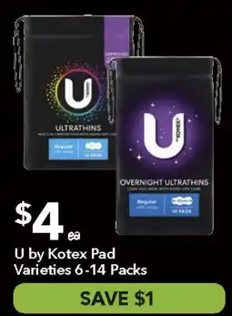Ritchies U by Kotex Pad offer