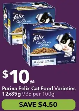 Ritchies Purina Felix Cat Food Varieties offer