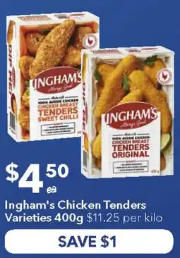 Ritchies Ingham's Chicken Tenders Varieties offer