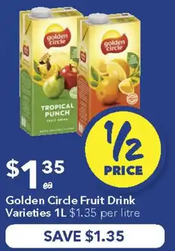 Ritchies Golden Circle Fruit Drink Varieties offer
