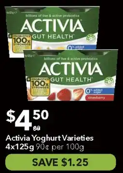 Ritchies Activia Yoghurt Varieties offer