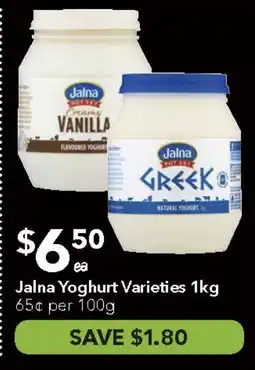 Ritchies Jalna Yoghurt Varieties offer