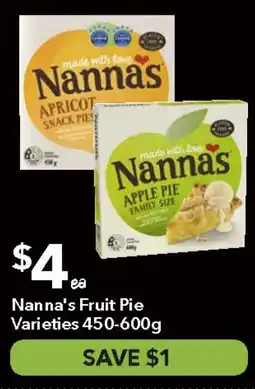 Ritchies Nanna's Fruit Pie Varieties offer