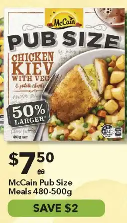 Ritchies McCain Pub Size Meals offer