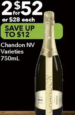 Ritchies Chandon NV Varieties offer