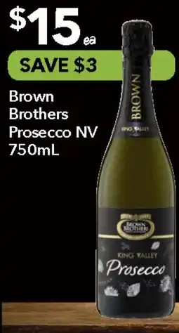 Ritchies Brown Brothers Prosecco NV offer