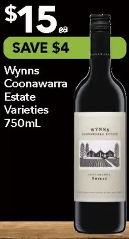 Ritchies Wynns Coonawarra Estate Varieties offer