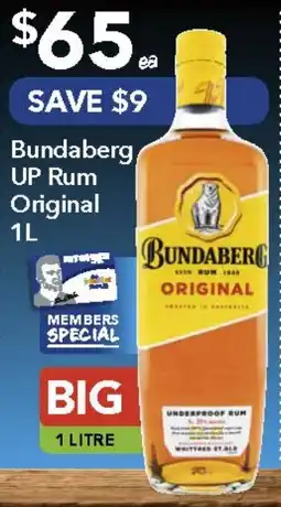 Ritchies Bundaberg UP Rum Original offer