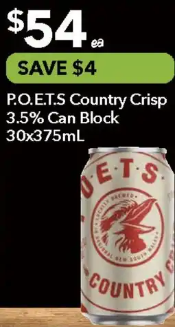 Ritchies P.O.E.T.S Country Crisp 3.5% Can Block offer