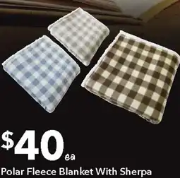 Ritchies Polar Fleece Blanket With Sherpa offer