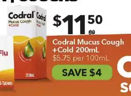 Ritchies Codral Mucus Cough +Cold offer