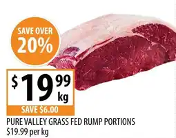 Supabarn PURE VALLEY GRASS FED RUMP PORTIONS offer