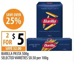 Supabarn Barilla pasta offer
