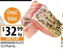 Supabarn Barramundi fillets offer