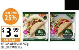 Supabarn Helga's wraps offer