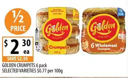 Supabarn GOLDEN CRUMPETS offer