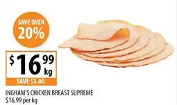 Supabarn INGHAM'S CHICKEN BREAST SUPREME offer