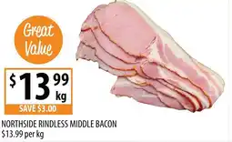 Supabarn Northside rindless middle bacon offer