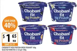 Supabarn Chobani fit high protein greek yoghurt offer