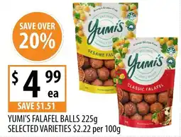 Supabarn Yumi's falafel balls offer