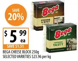 Supabarn Bega cheese block offer