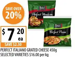 Supabarn PERFECT ITALIANO GRATED CHEESE offer