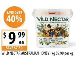 Supabarn WILD NECTAR AUSTRALIAN HONEY offer