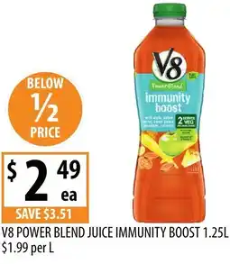 Supabarn V8 power blend juice immunity boost offer