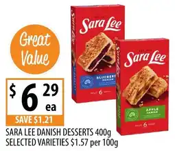 Supabarn Sara lee danish desserts offer