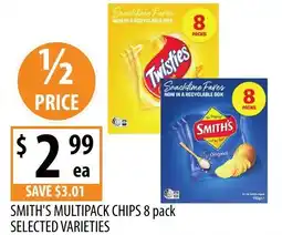 Supabarn Smith's multipack chips offer