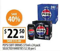 Supabarn Pepsi soft drinks offer