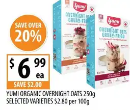 Supabarn Yumi organic overnight oats offer