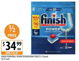 Supabarn FINISH POWERBALL POWER DISHWASHING offer
