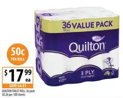 Supabarn Quilton toilet roll offer
