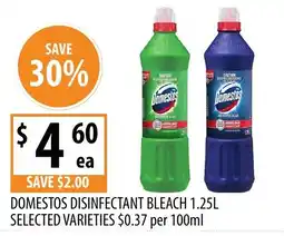 Supabarn Domestos disinfectant bleach offer