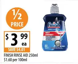 Supabarn Finish rinse aid offer