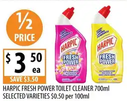 Supabarn Harpic fresh power toilet cleaner offer