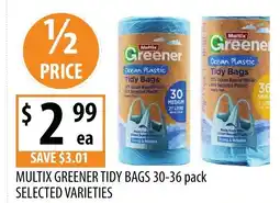 Supabarn Multix greener tidy bags offer