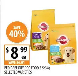 Supabarn Pedigree dry dog food offer