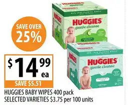 Supabarn Huggies baby wipes offer