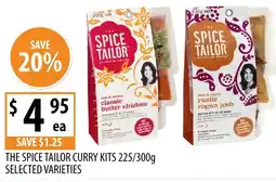 Supabarn The spice tailor curry kits offer