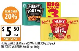 Supabarn HEINZ BAKED BEANS and SPAGHETTI offer