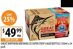 Supabarn Great northern brewing co super crisp lager bottles x offer
