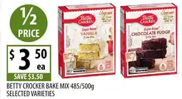Supabarn Betty crocker bake mix selected varieties offer