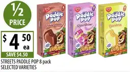 Supabarn Streets paddle pop offer