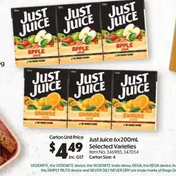 Campbells Wholesale Just Juice offer