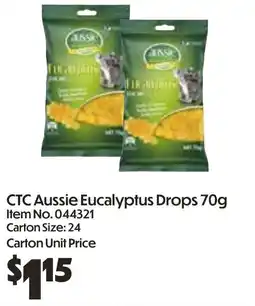 Campbells Wholesale CTC Aussie Eucalyptus Drops offer