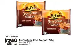 Campbells Wholesale McCain Beer Batter Wedges offer